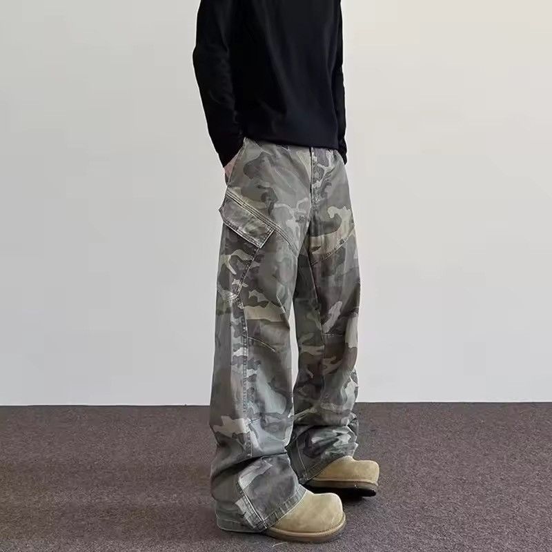 VIBE Baggy Camo Cargo Pants – Oversized Stacking Silhouette Size US 31 - 4 Thumbnail