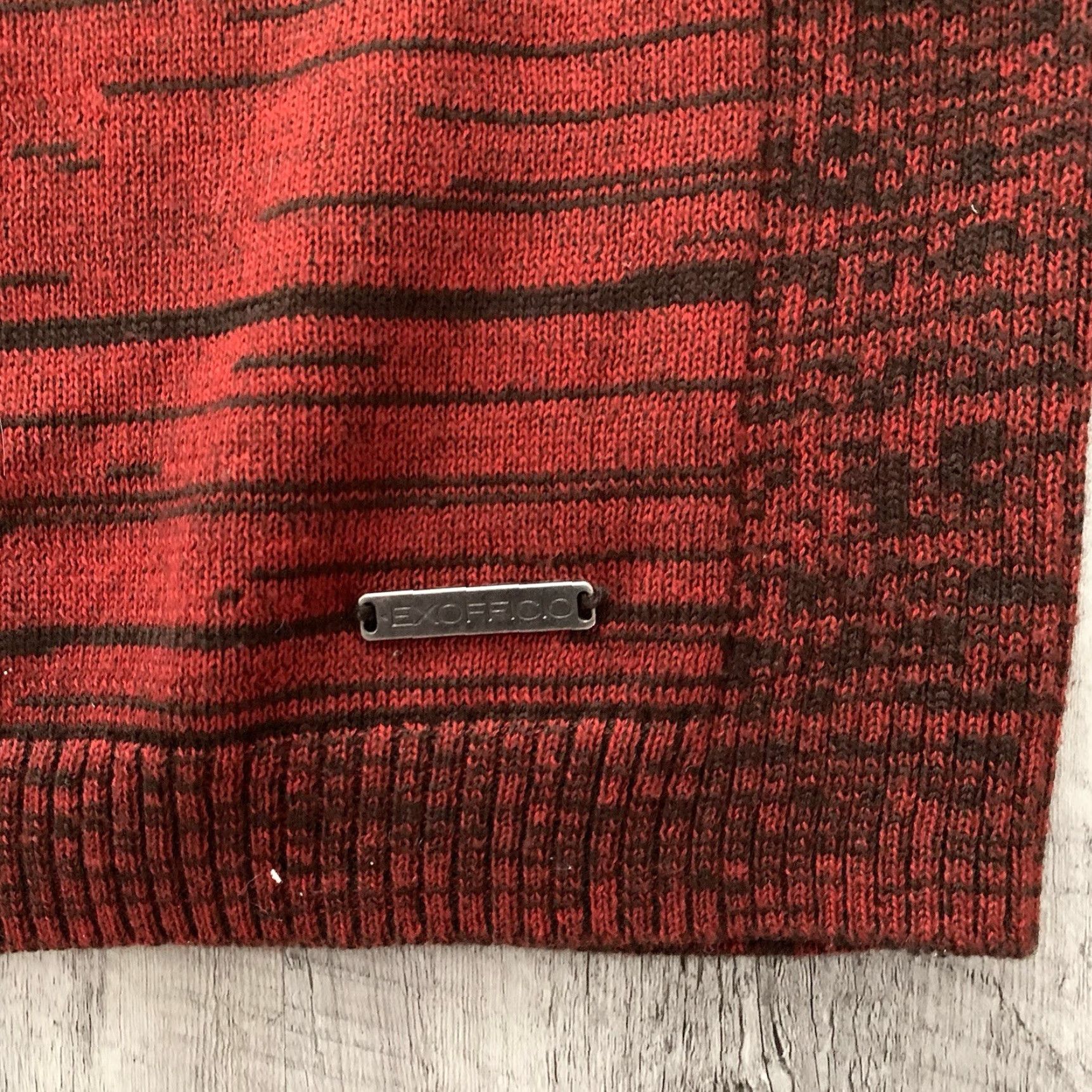 ExOfficio Exofficio Sweater Mens L 1/4 Zip Striped Rust Orange Lightweight Breathable Casual Travel Outdoor Modern Size US L / EU 52-54 / 3 - 4 Thumbnail