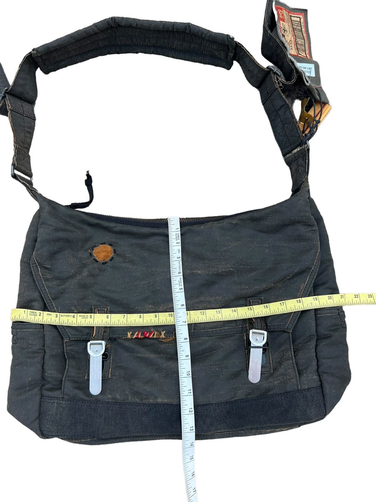 Vintage RARE! Vintage Tough Jeans Military Distress Wax Large Bag Size ONE SIZE - 25 Thumbnail