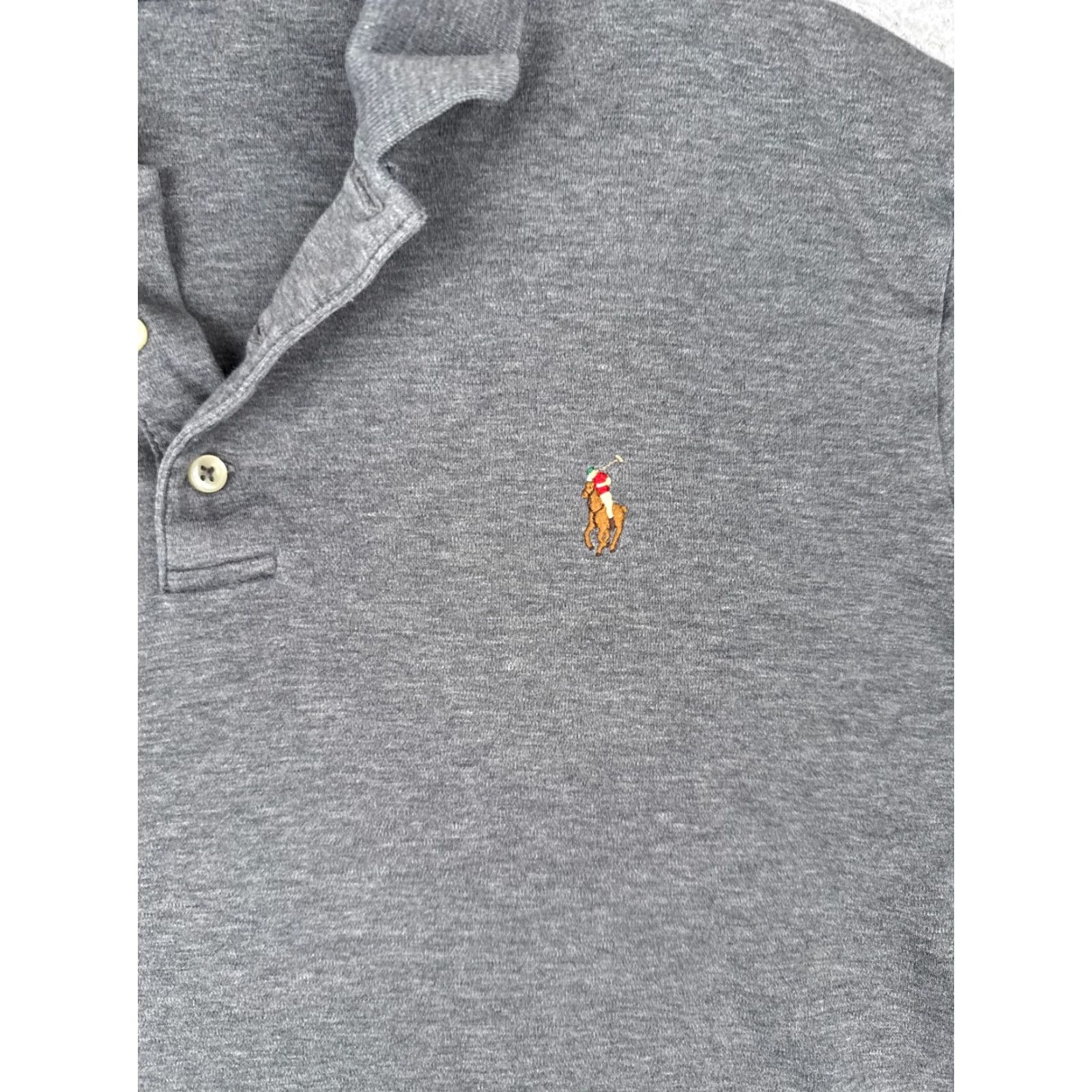 Ralph Lauren Polo Ralph Lauren Polo Shirt Men Large Gray Classic Fit Short Sleeve Cotton READ Size US L / EU 52-54 / 3 - 6 Thumbnail