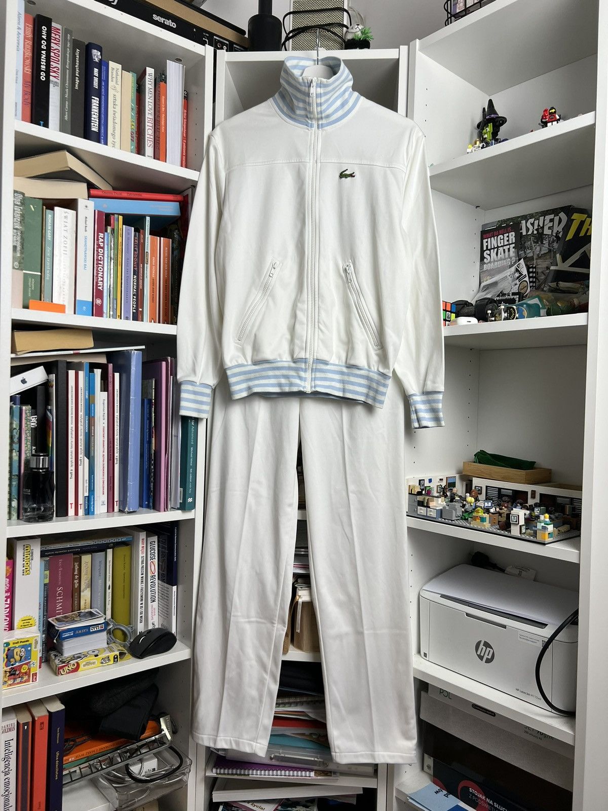 Vintage 90s Lacoste tracksuit two piece set M old money rare