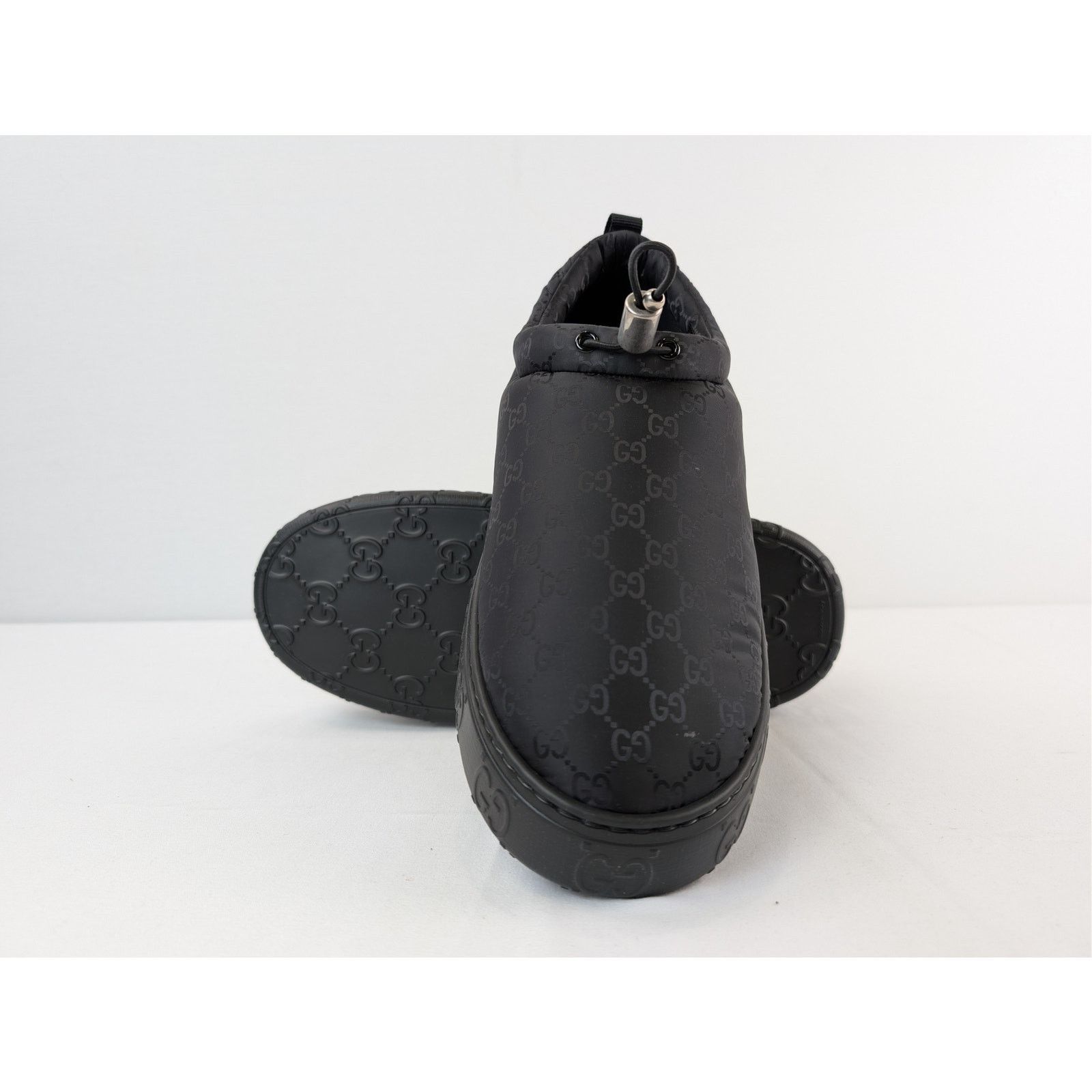 Gucci o1rshd1 M Nut Nylon Moccasin Shoes in Black Size US 10.5 / EU 43-44 - 14 Thumbnail