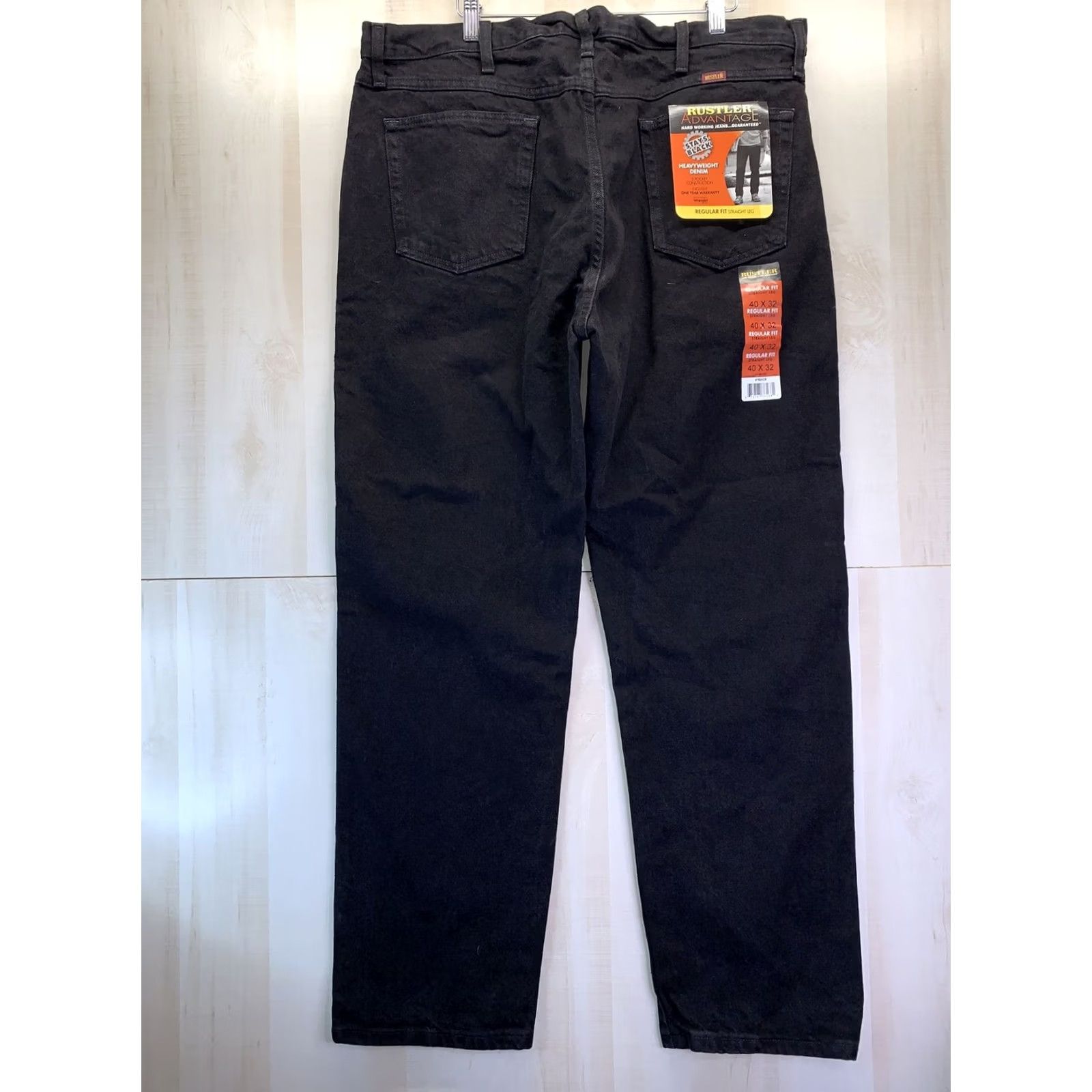 Denime Rustler Jeans Main Selling Point Regular Fit Straight Leg Mens 40x32 Denim Blue NWT-4115 Size US 40 / EU 56 - 5 Thumbnail