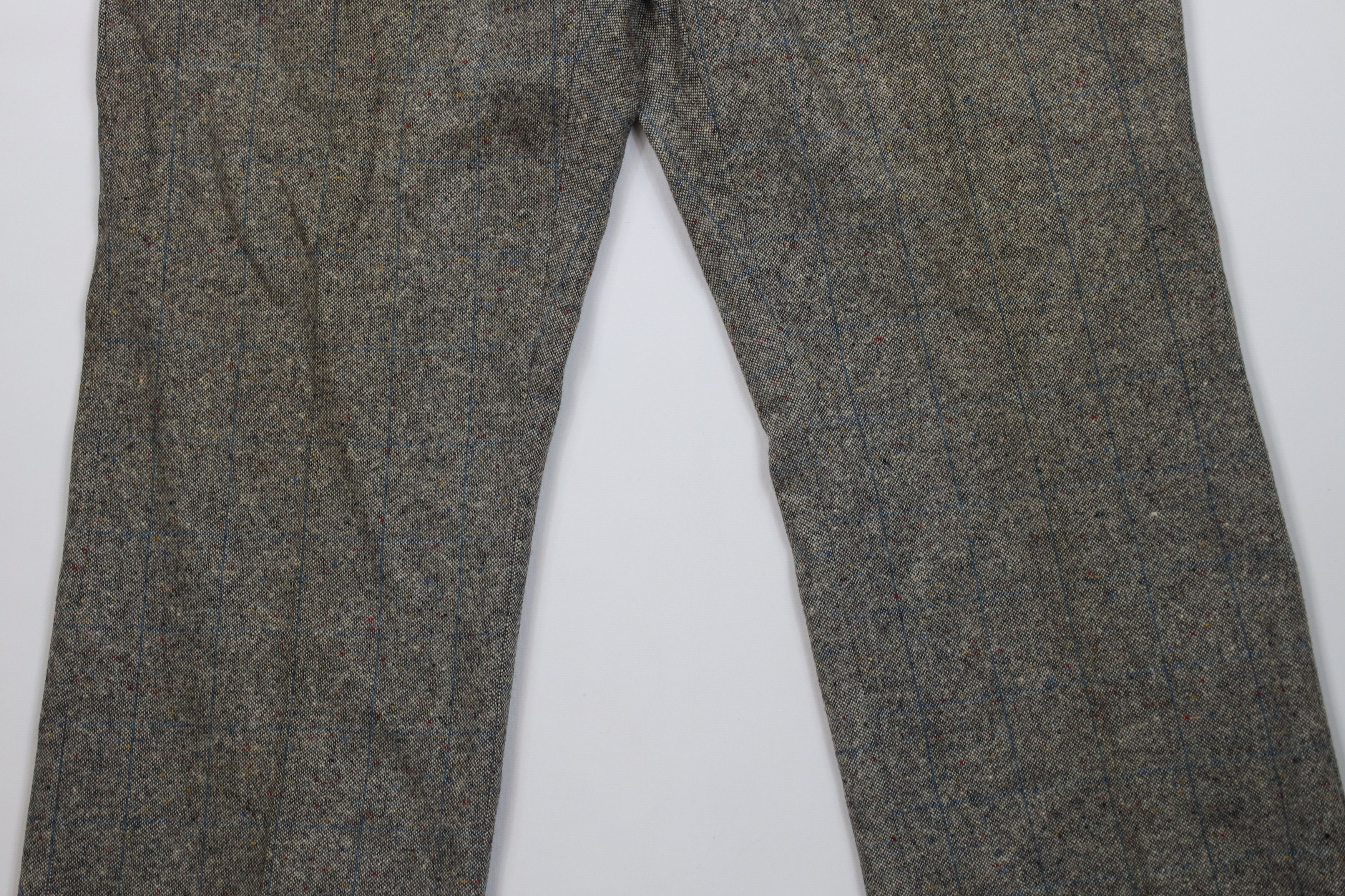 Vintage Vintage 60s Wool Tweed Buckle Back Bell Bottoms Pants USA Size US 38 / EU 54 - 3 Thumbnail