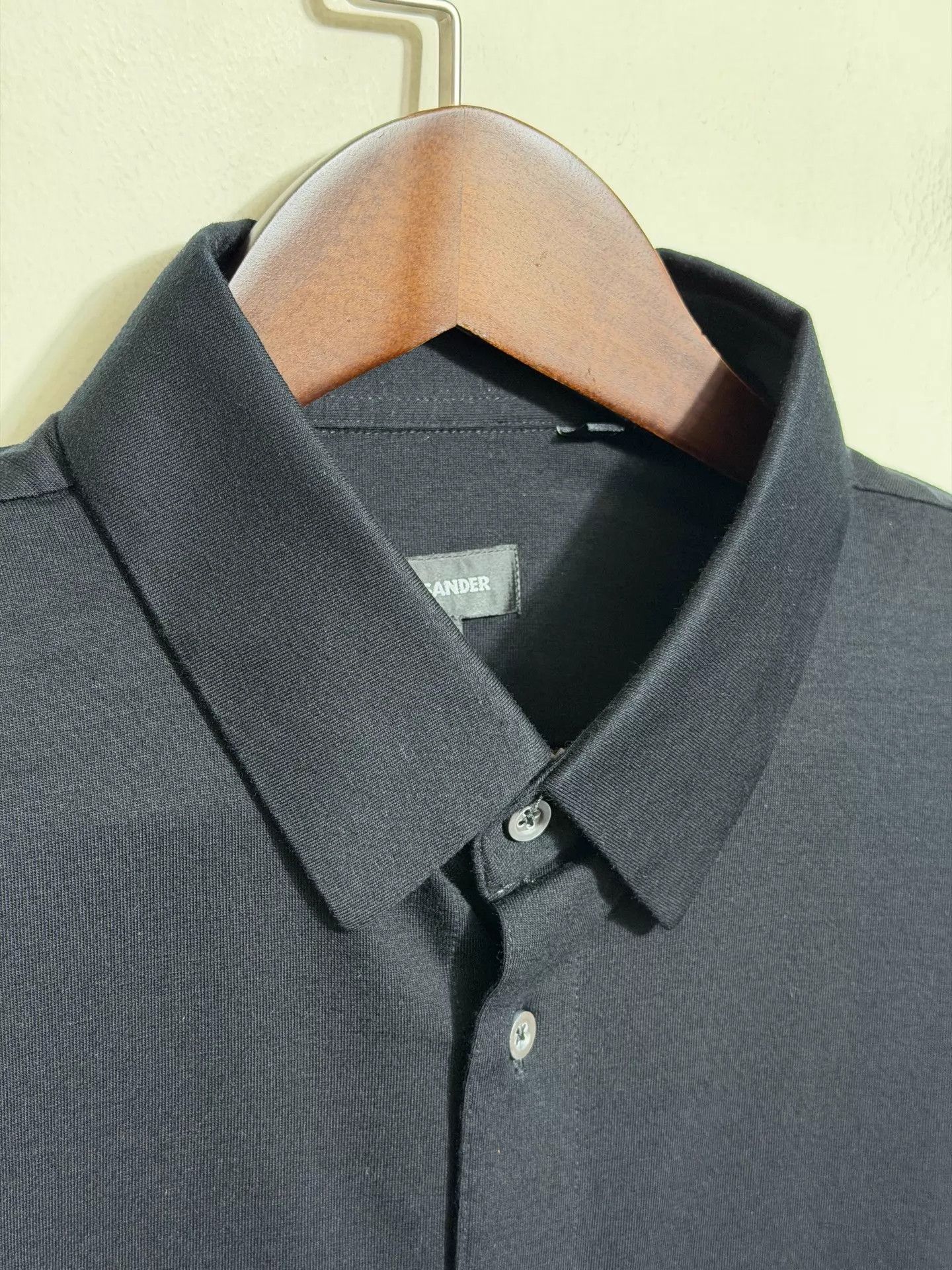 Jil Sander Jil Sander Black Long Sleeve Shirt 42 New With Tags Size US L / EU 52-54 / 3 - 3 Thumbnail