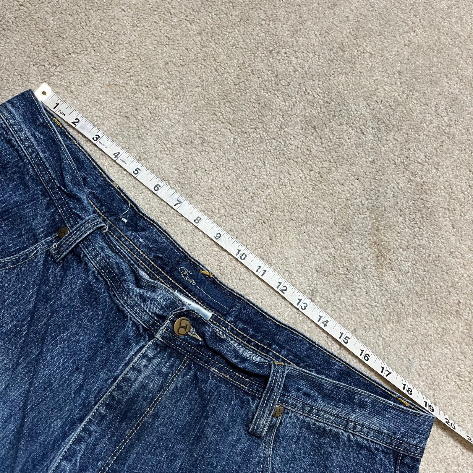 Other Exsto Y2K Baggy Skater Acid Washed Faded Blue Jeans 38Wx34L Size US 40 / EU 56 - 6 Thumbnail