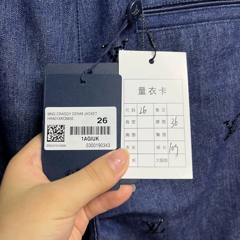 Louis Vuitton Louis Vuitton 25 New Solid Blue Monogram Logo Straight Leg Size US 26 / EU 42 - 2 Thumbnail