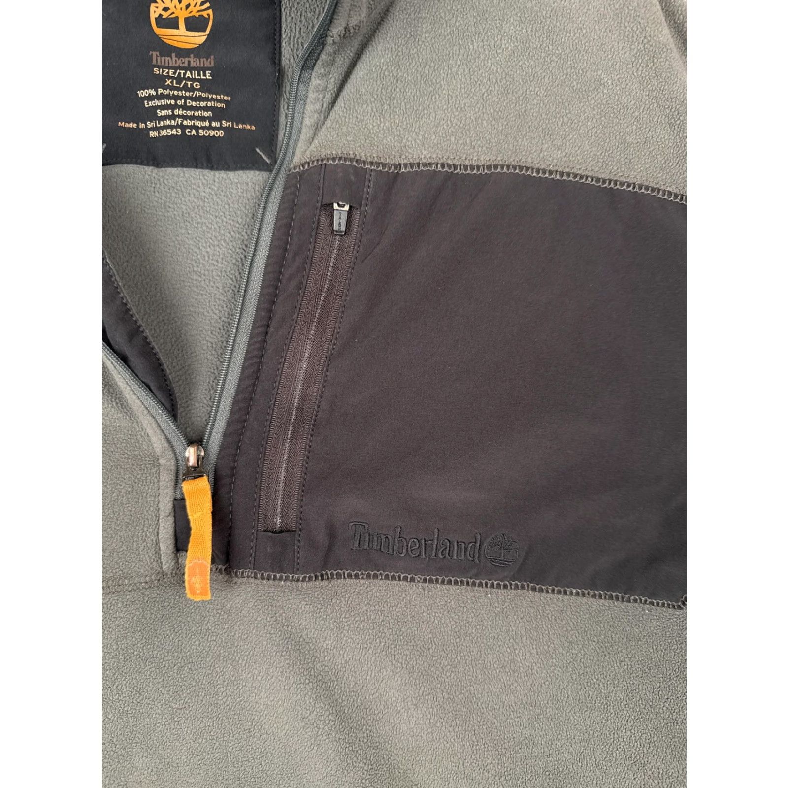Timberland Timberland Sweater Mens XL Green 1/4 Zip Fleece Pullover Outdoor Knit Pocket Logo Long Sleeve Mock Neck Casual Winter Fall Spring Mens Size US XL / EU 56 / 4 - 6 Thumbnail