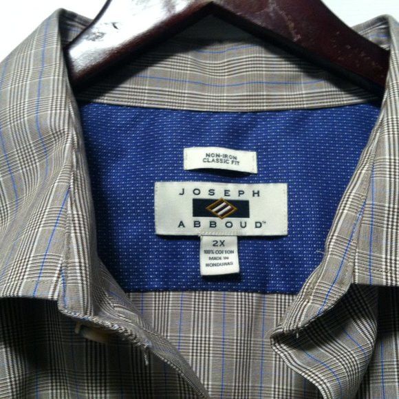 Joseph Abboud JOSEPH ABBOUD MEN'S BIG & TALL COTTON CASUAL SHIRT SIZE: 2X Size US XXL / EU 58 / 5 - 3 Thumbnail