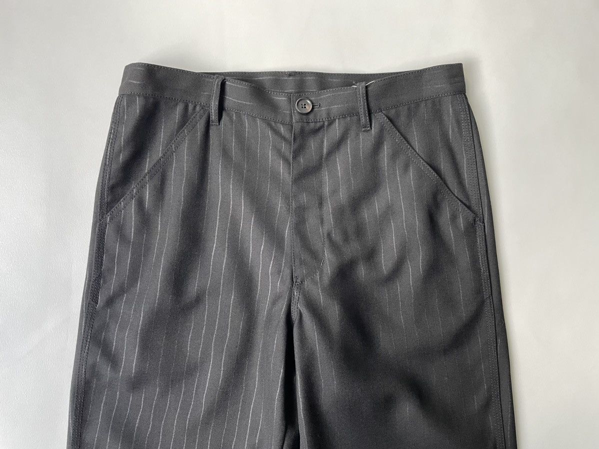 Comme des Garcons Black Pinstripe Wool Utility Trousers Size US 32 / EU 48 - 3 Thumbnail