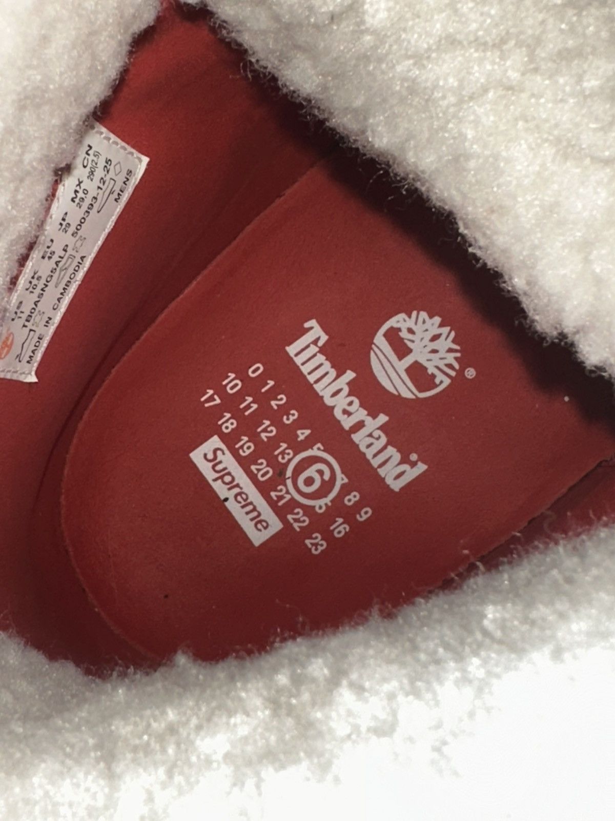 Maison Margiela × Supreme Supreme Margiela Timbs 2026 Size US 11 / EU 44 - 3 Thumbnail