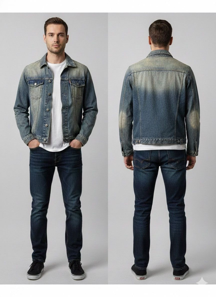 Neil Barrett 🔥Rare Neil Barret Made in Italy Denim Jacket Size US S / EU 44-46 / 1 - 1 Thumbnail