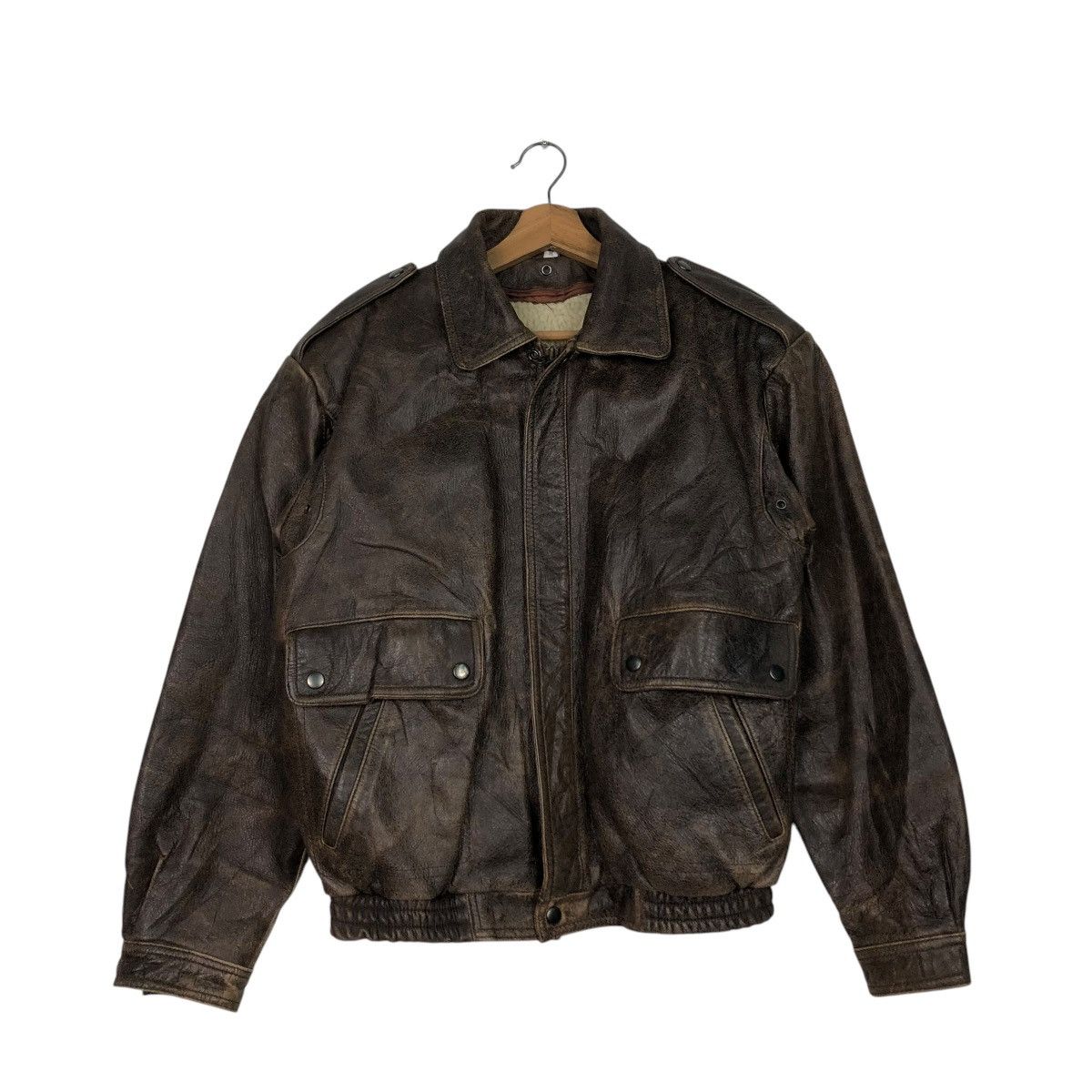 Japanese Brand 🔥VINTAGE LEATHER JACKET UNBRANDED JAPAN ISSEY MIYAKE Size US M / EU 48-50 / 2 - 3 Thumbnail
