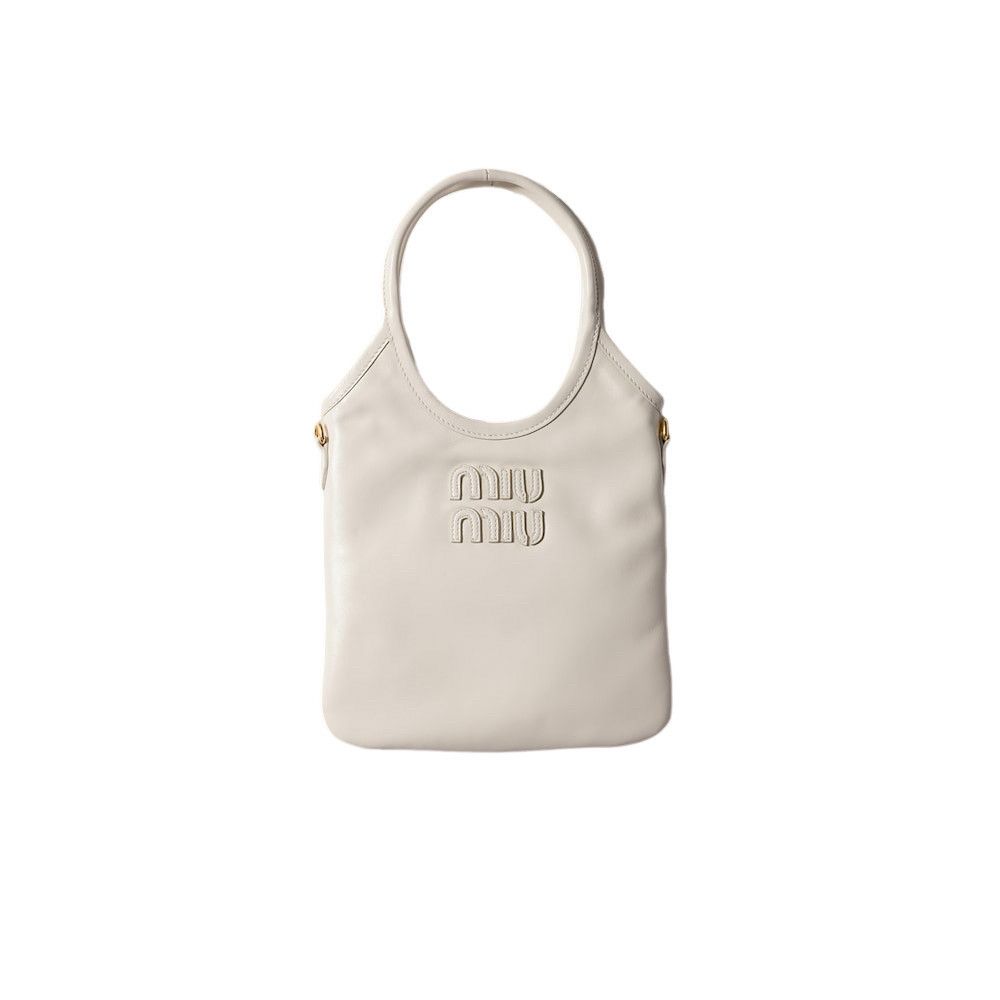 MIU MIU Ivy $1790 White Top Handle Bag New And Authentic