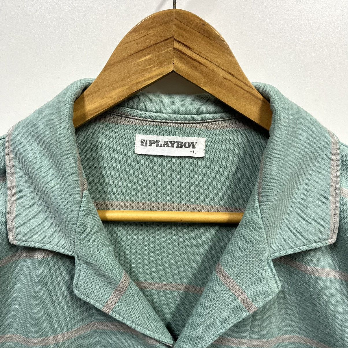 Playboy × Vintage Vintage 90s Playboy Button Up Collared Casual Sweat Size US L / EU 52-54 / 3 - 3 Thumbnail