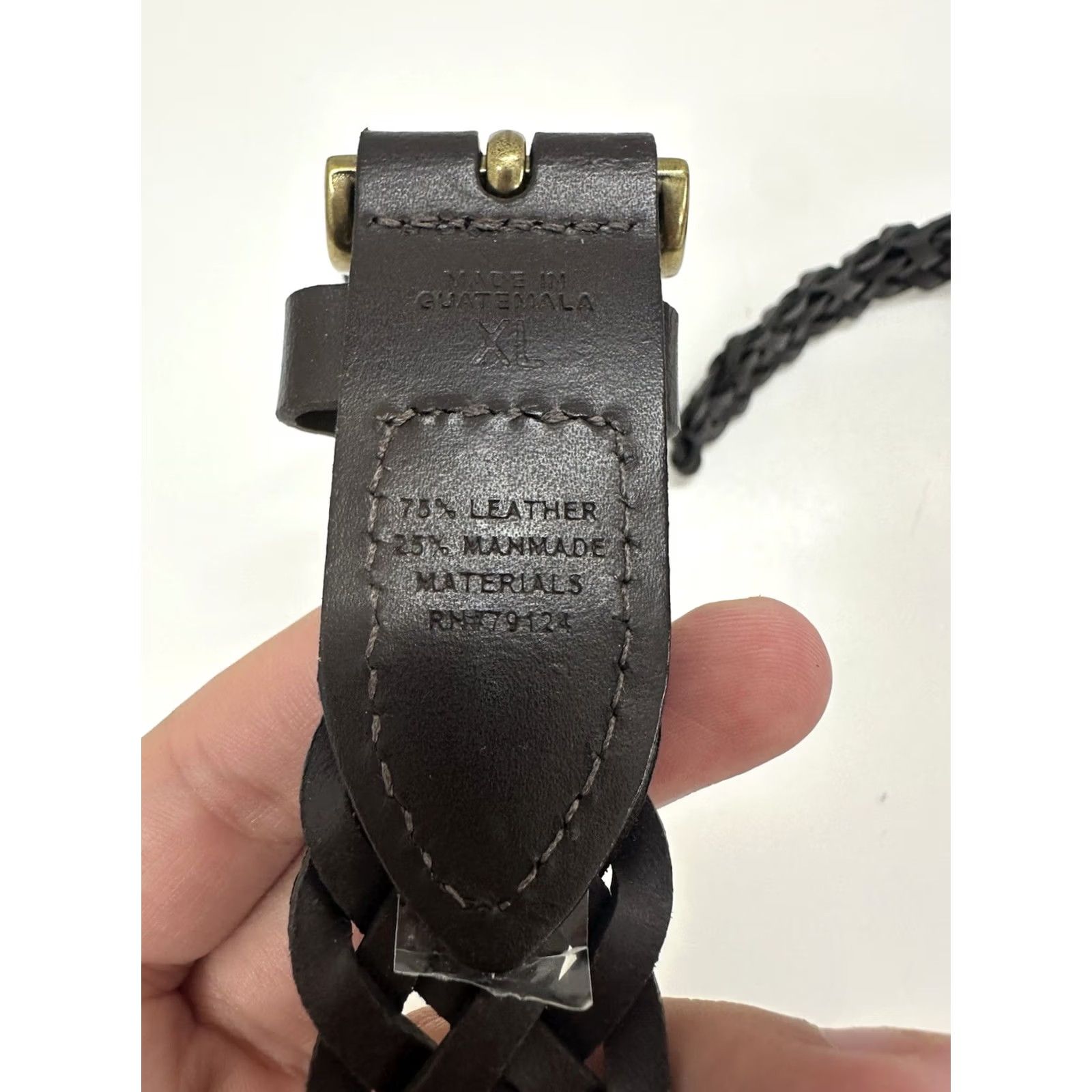 Vintage White Stag Womens Belt XL Brown Braided Leather Buckle Adjustable NWTs Belt Size ONE SIZE - 4 Thumbnail