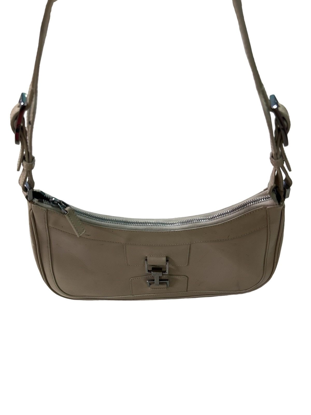 Gucci AUTHENTIC GUCCI BEIGE PATENT LEATHER JACKIE SHOULDER BAG Size ONE SIZE - 11 Thumbnail
