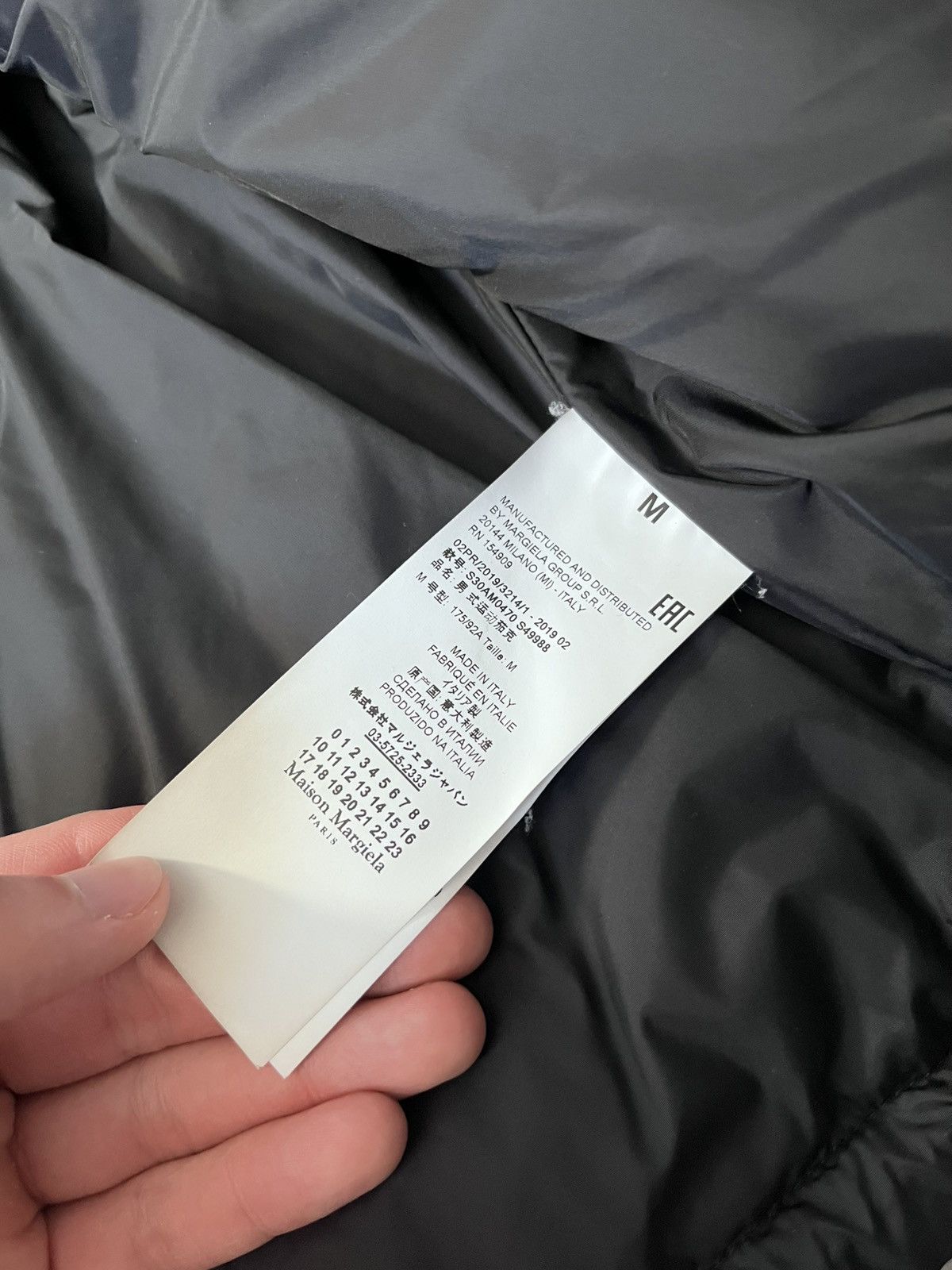 Maison Margiela Maison Margiela F/W 19 Recycled cropped padded jacket black Size US M / EU 48-50 / 2 - 18 Thumbnail