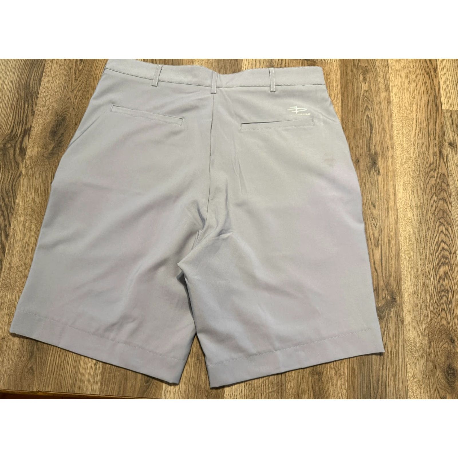 Vintage Page & Tuttle Shorts Men's 34 Gray Flat Front Chino Shorts Pockets Size US 34 / EU 50 - 2 Thumbnail