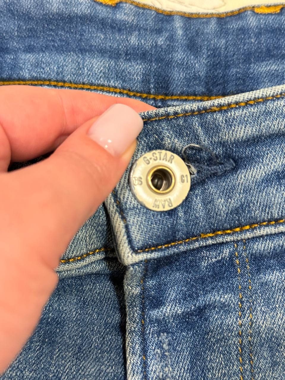 G-Star G-STAR 3301 SLIM Jeans Men Stretch Buttons Fly Size US 33 - 9 Thumbnail