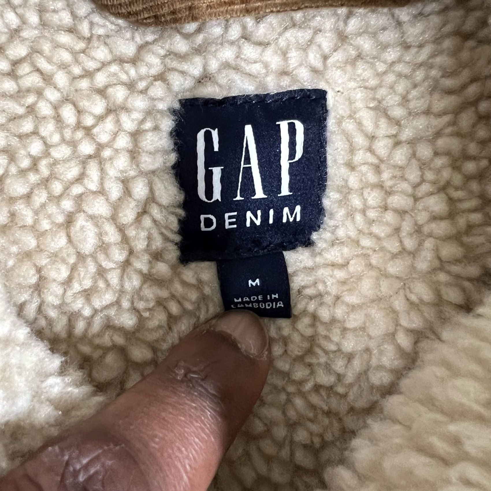 Gap VINTAGE Gap Trucker Jacket Corduroy Sherpa Lined Men M Workwear Brown 90s Gap Shirt Mens Size US M / EU 48-50 / 2 - 4 Thumbnail