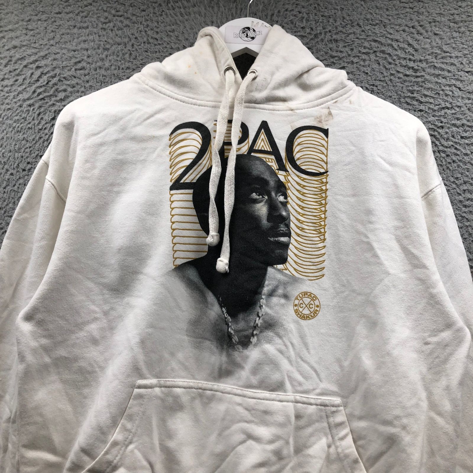 Cross Colours Cross Colours x Tupac Shakur Hoodie Mens Medium 2Pac White Size US M / EU 48-50 / 2 - 12 Thumbnail