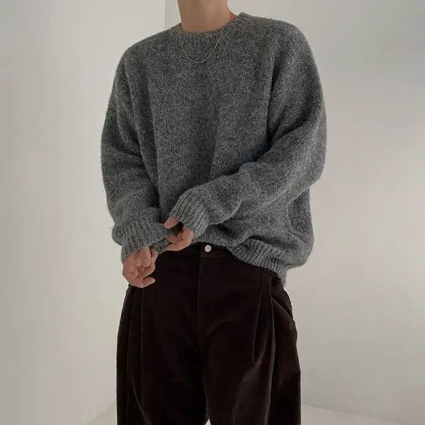 VIBE Gray Knit Sweater Size US L / EU 52-54 / 3 - 1 Thumbnail