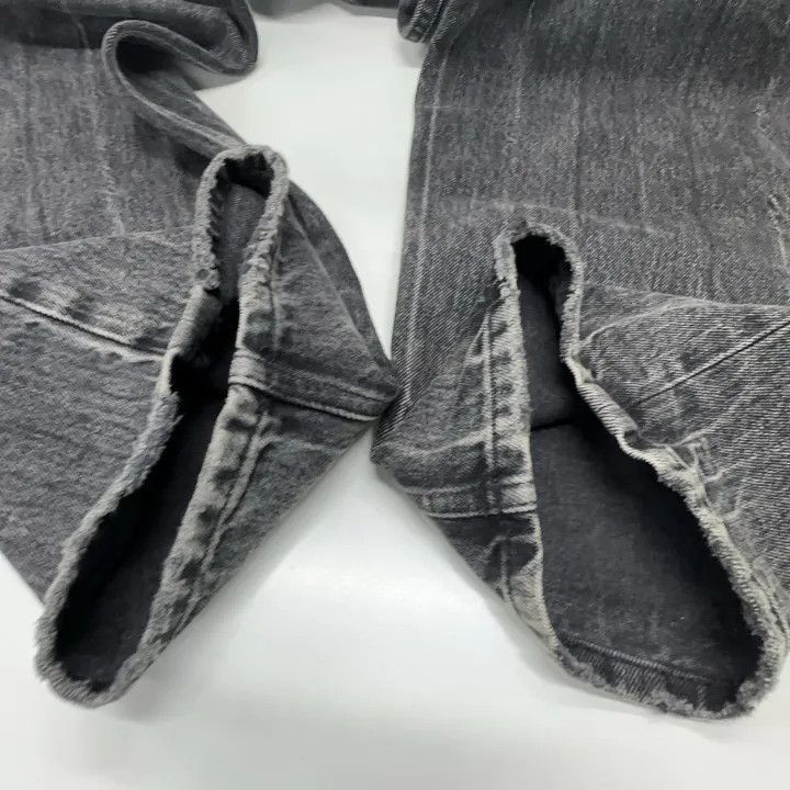 Balenciaga Balenciaga Men's Black Logo Denim Pants 0079-2507 Size US 26 / EU 42 - 7 Thumbnail