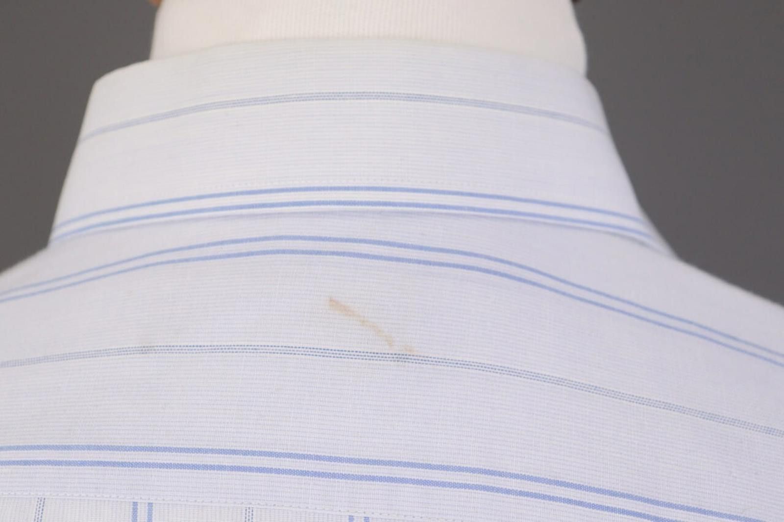 Christian Dior Monsieur Vintage Christian Dior Blue Stripe Dress Shirt Size 41 / 16 Size US M / EU 48-50 / 2 - 12 Thumbnail