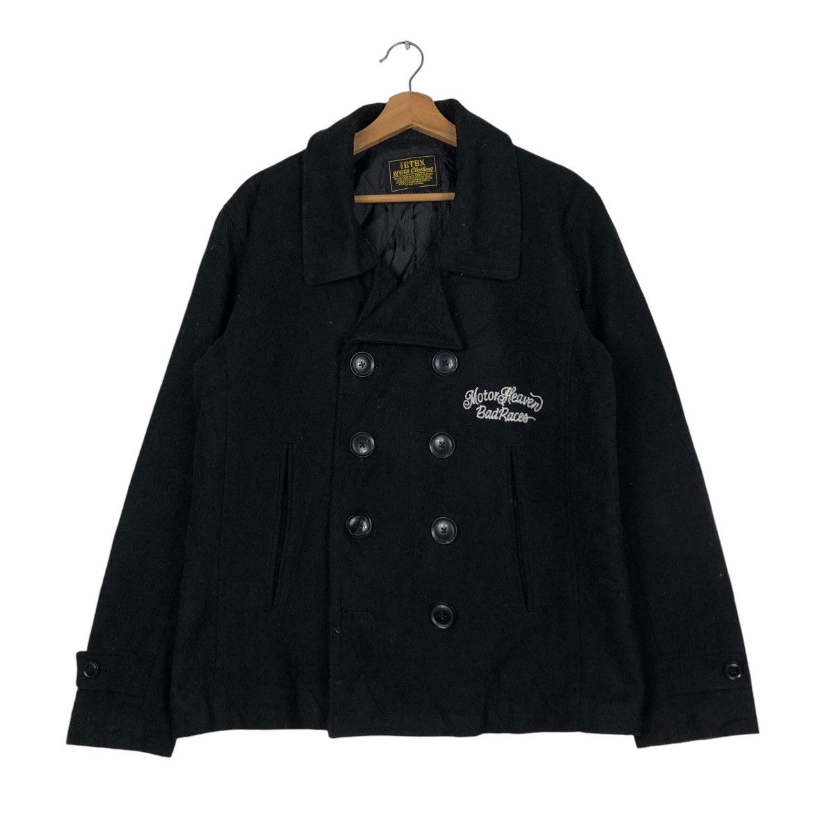 Japanese Brand Double Collar Wool Jacket Punk Design Motor Heaven BadRacer Size US M / EU 48-50 / 2 - 2 Thumbnail