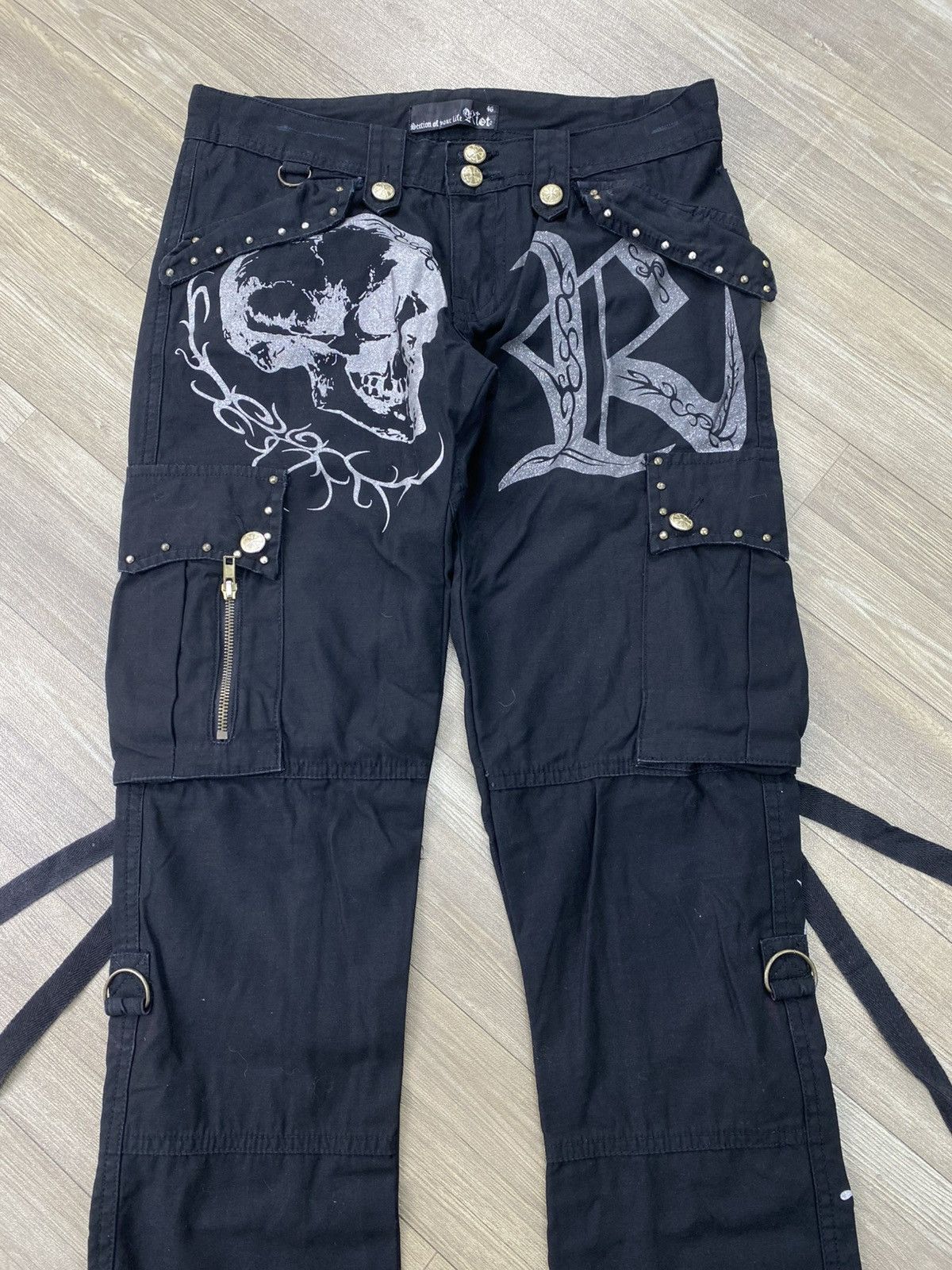 Hysteric Glamour 2000s Skulls Riot Ifsixwasnine Lgb Punk Bondage Cargo Pants Size US 30 / EU 46 - 4 Thumbnail