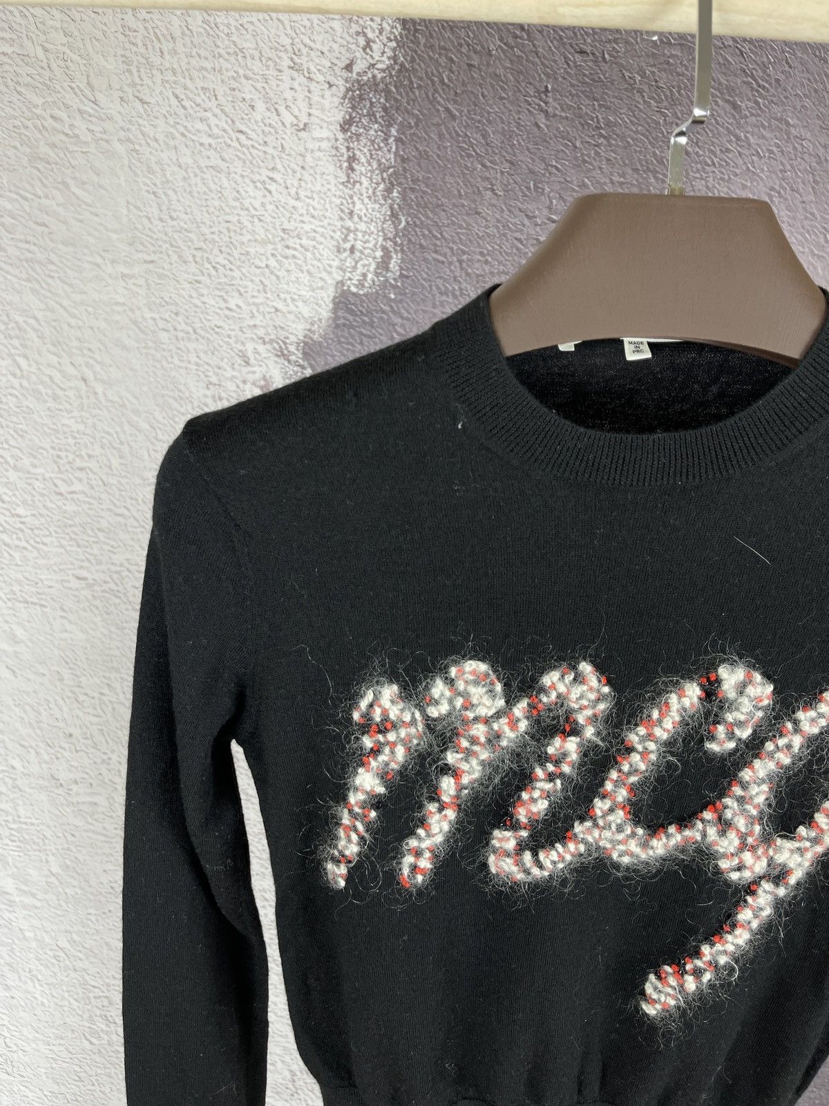 Alexander McQueen Alexander McQueen pure wool big logo black sweater Size S / US 4 / IT 40 - 3 Thumbnail