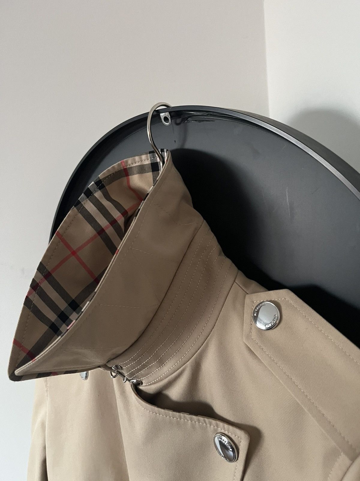 Burberry Burberry Check Collar Gabardine Trench Coat Size S / US 4 / IT 40 - 12 Thumbnail