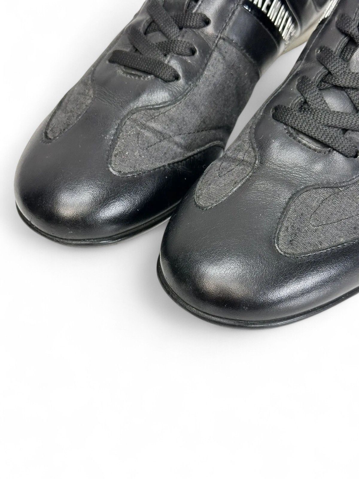 Dirk Bikkembergs Bikkembergs black leather sneakers vintage y2k sport style Size US 7 / EU 40 - 11 Thumbnail