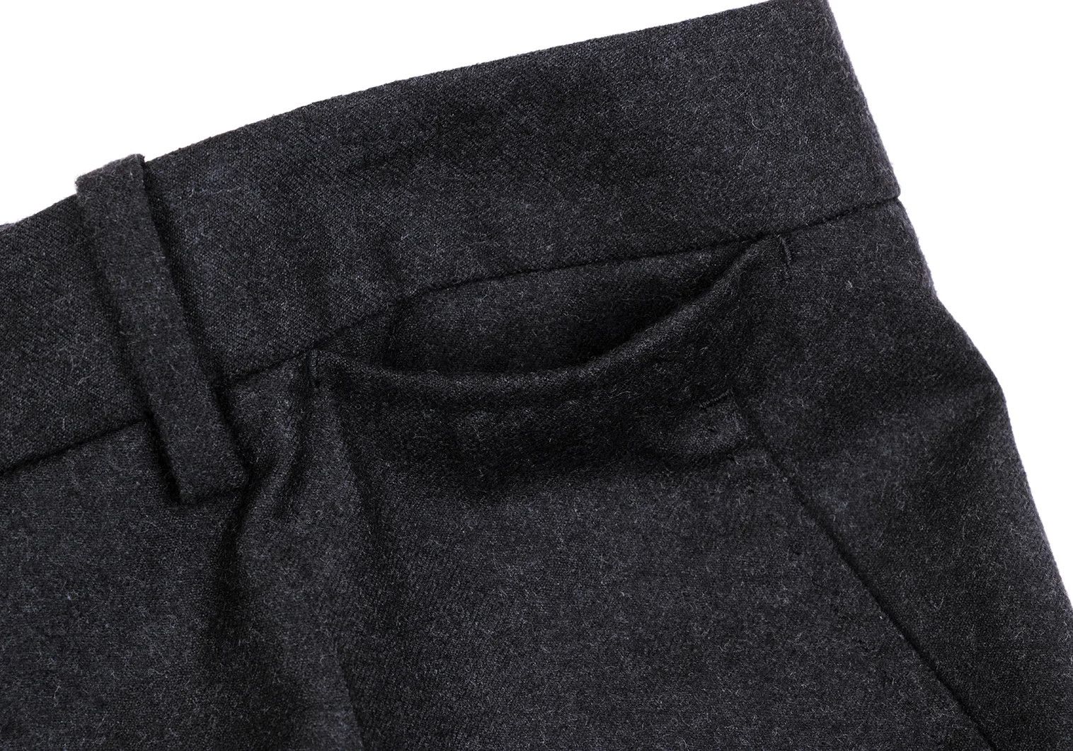 Maison Margiela Charcoal Center-Pleat Wool Trousers Size 44 Size US 28 / EU 44 - 3 Thumbnail