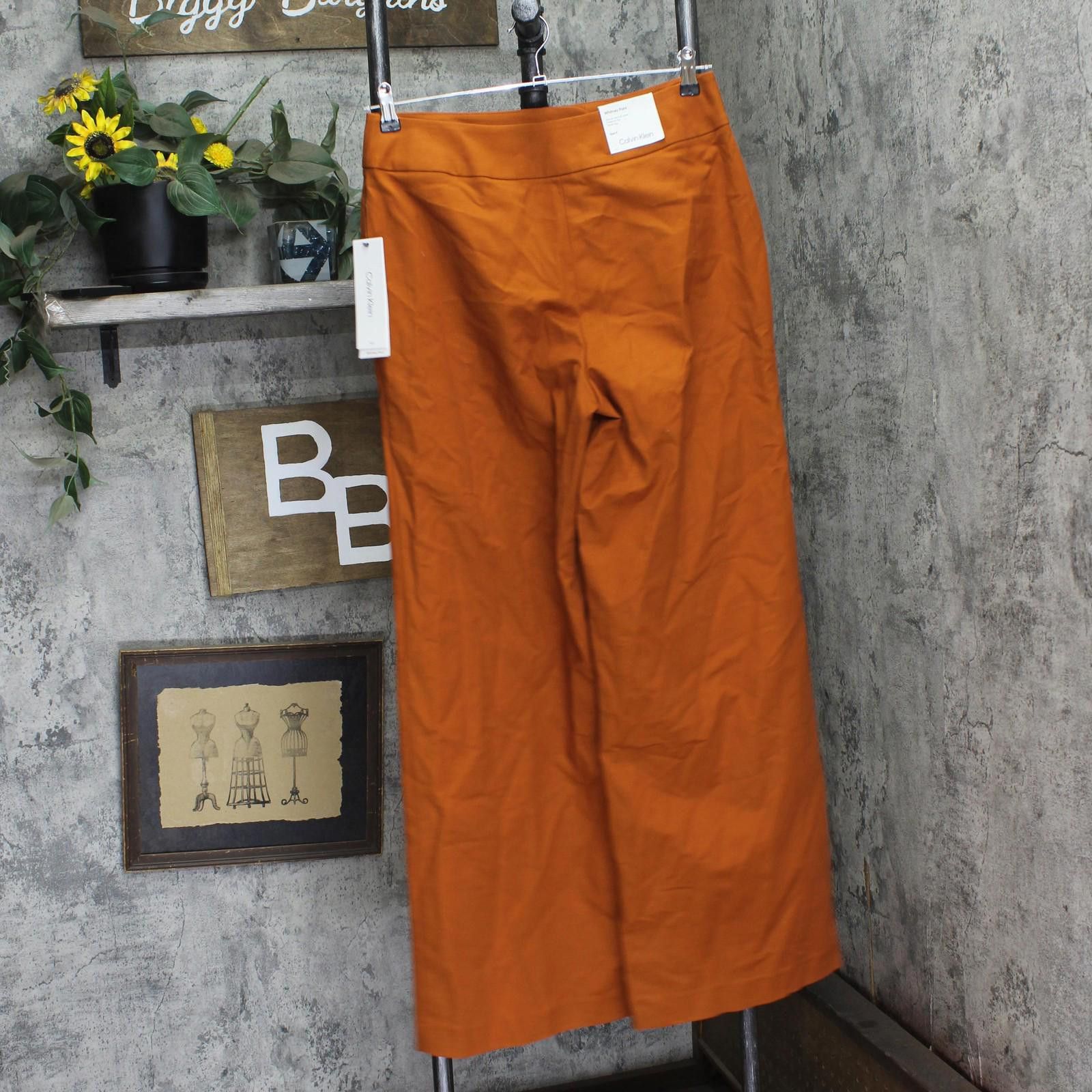 Calvin Klein Nwt Calvin Klein Work Wear Dress Pants Tera Orange Brown 8 Size 30" / US 8 / IT 44 - 2 Thumbnail