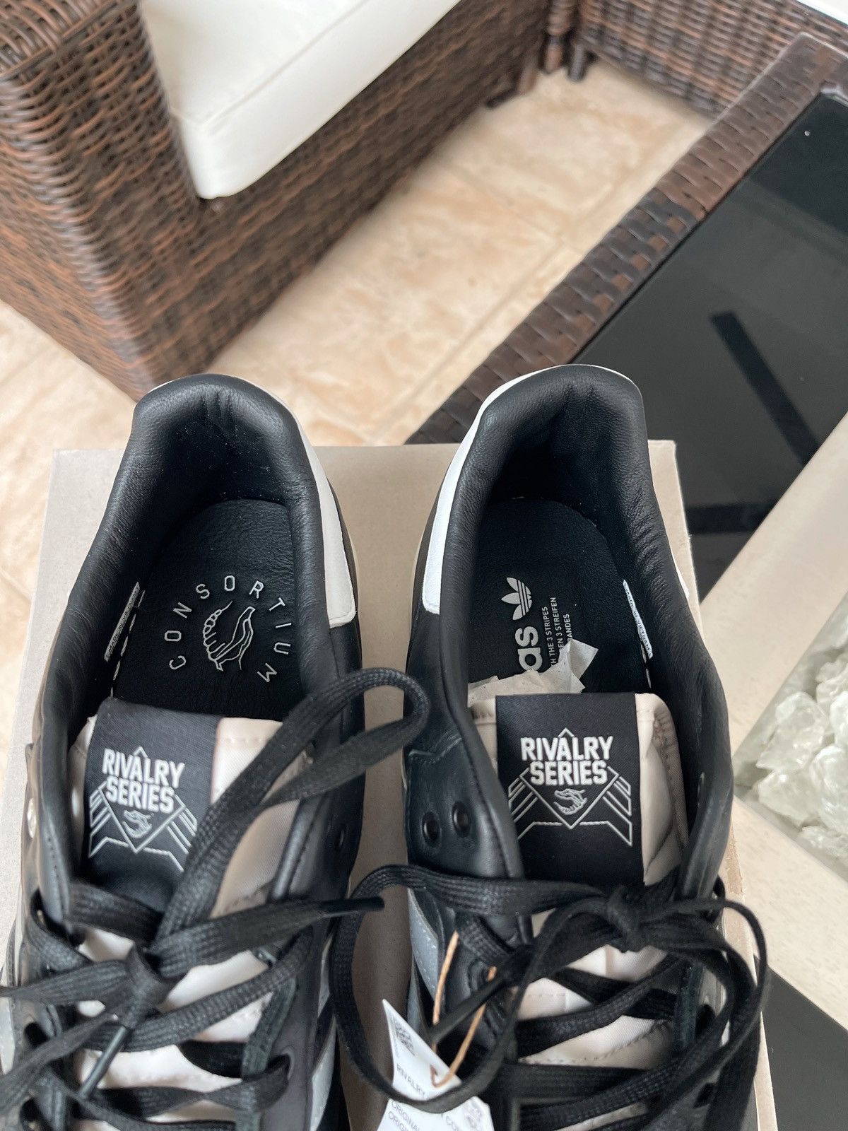 Adidas Adidas Rivalry Low Consortium Black Silver Mettalic Size US 12.5 / EU 45-46 - 4 Thumbnail