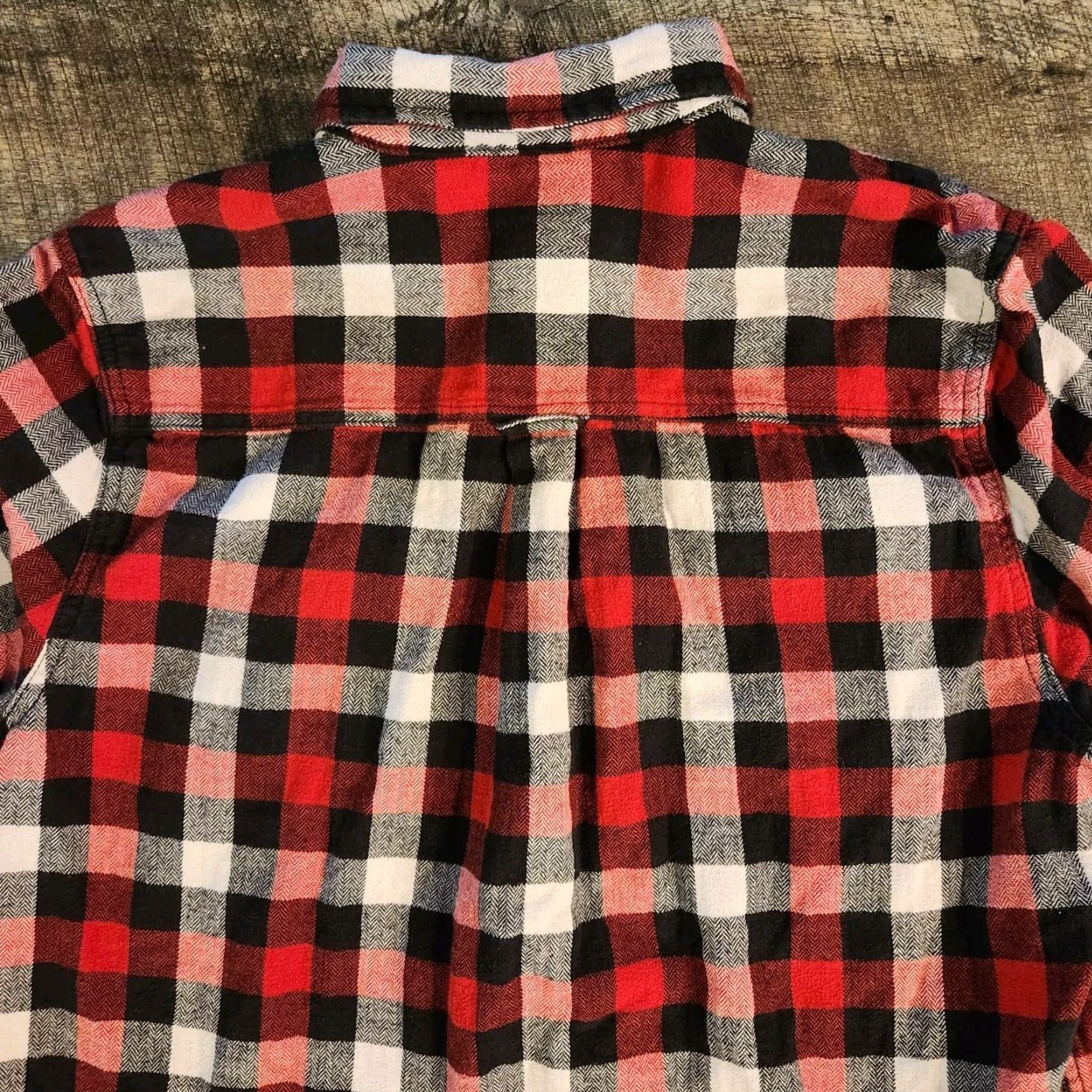 Vintage Woolrich Flannel Shirt Red White Black Long Sleeve Men's Large L Shirt Button-Up Collared Pocketed Outdoor Casual Regular Size US L / EU 52-54 / 3 - 7 Thumbnail