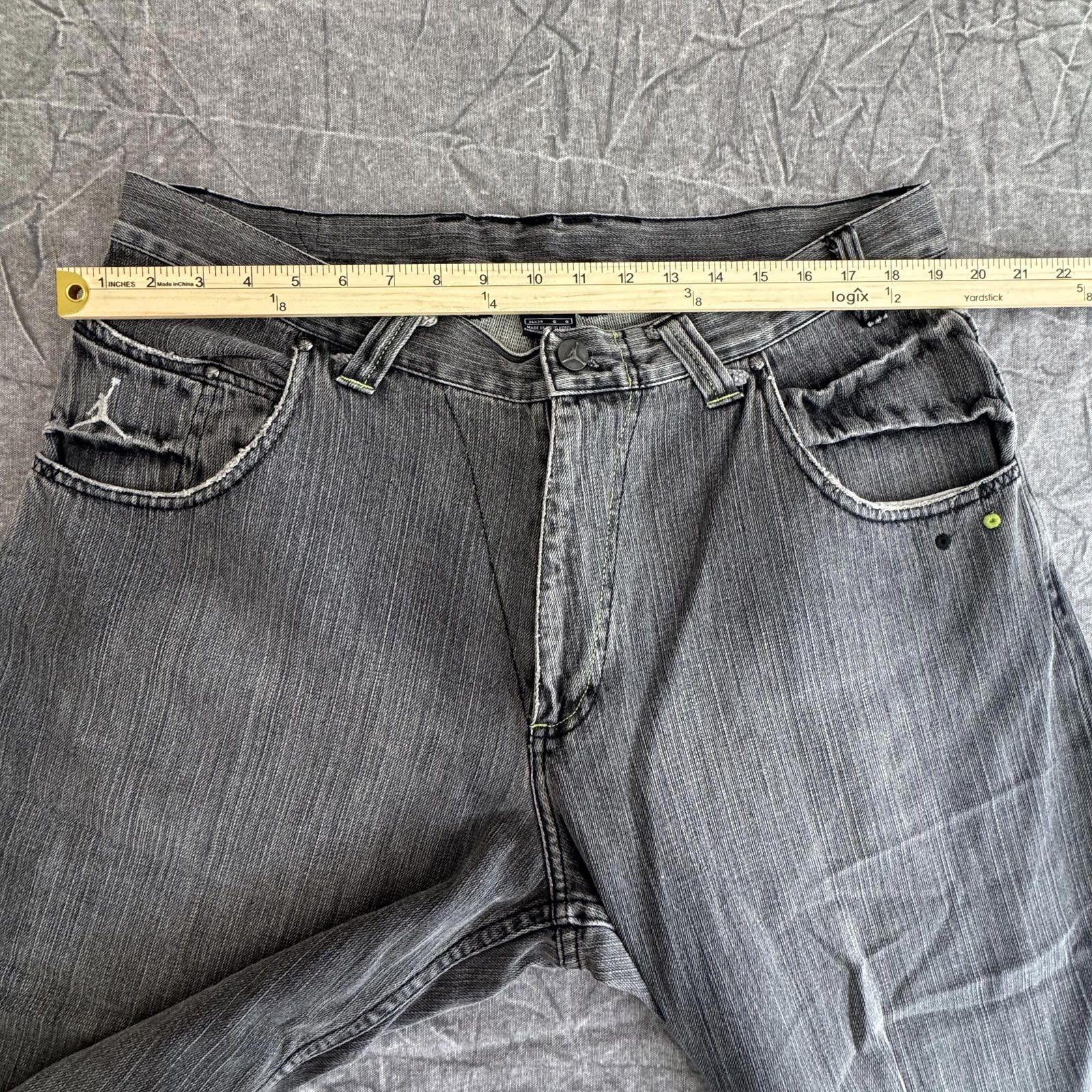 Jordan Brand Air Jordan Jeans Men's 36x34 Grey 2005 XIV Vintage Y2K Baggy Size US 36 / EU 52 - 7 Thumbnail