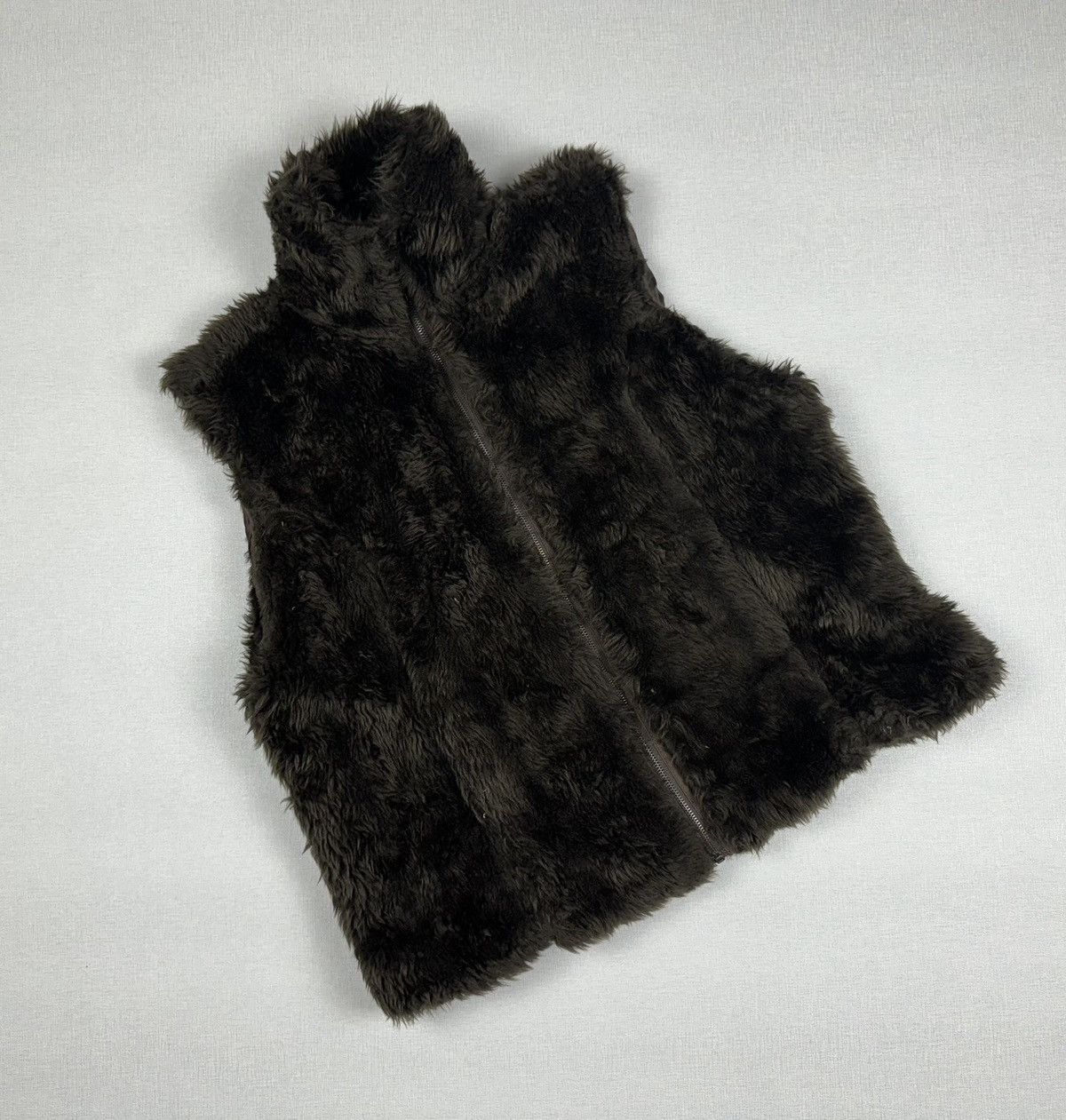 Vintage Vintage Bar Code Fur Vest Rare Jacket women’s size UK 18 Size XL / US 12-14 / IT 48-50 - 2 Thumbnail
