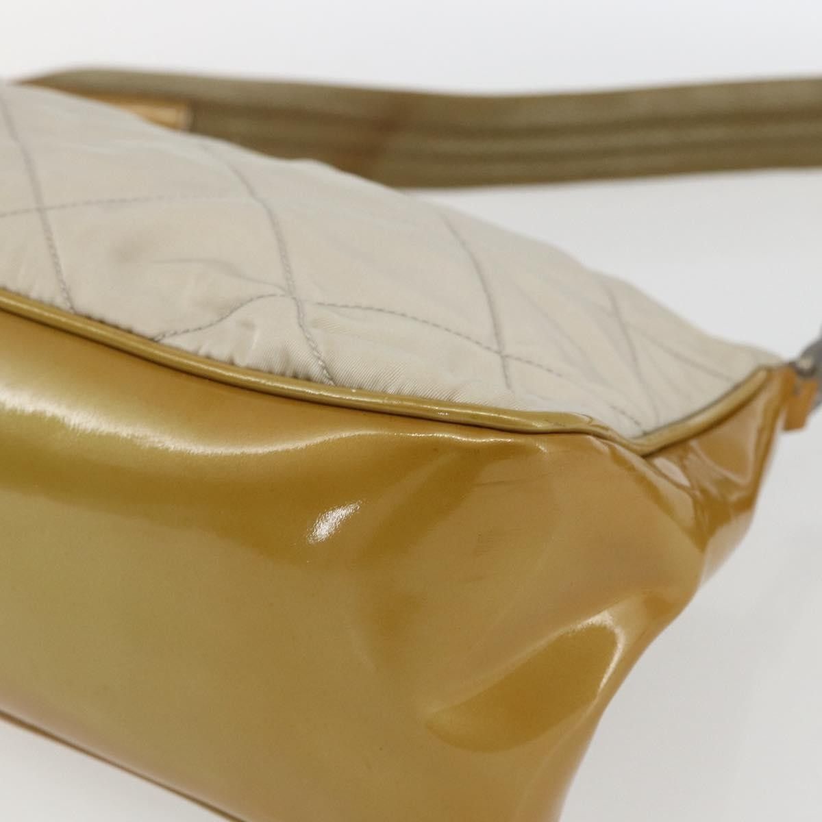 Prada PRADA Shoulder Bag Nylon Yellow Silver Auth 169507 - Jerrill Size ONE SIZE - 10 Thumbnail