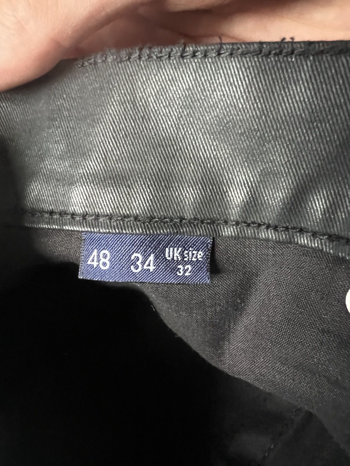 Trussardi Vintage Opium Y2K Style Waxed Pants Carti Trussardi Size US 34 / EU 50 - 9 Thumbnail