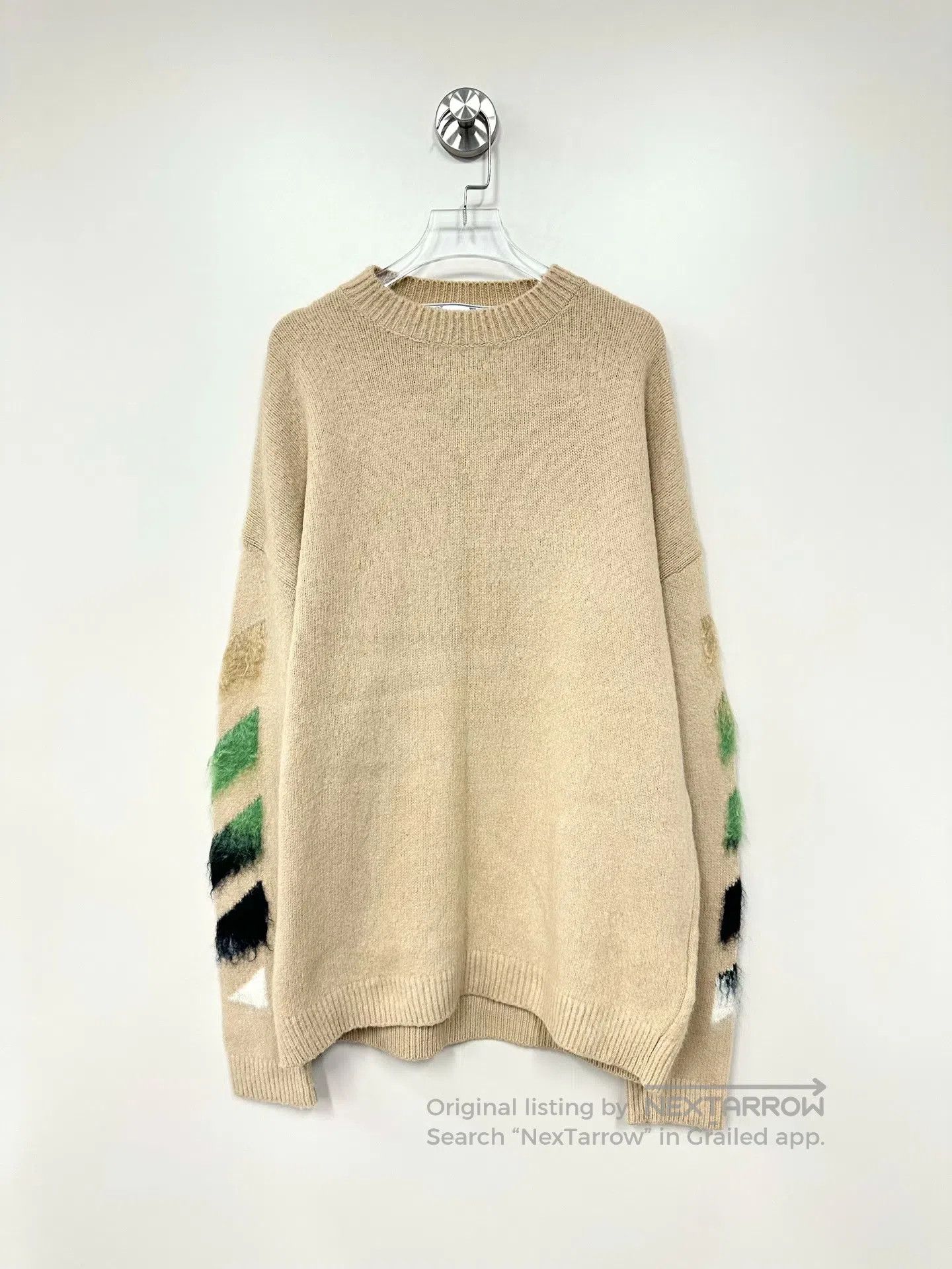 Off-White off-white Khaki Gradient Arrow Knit Sweater| Size M / US 6-8 / IT 42-44 - 1 Thumbnail