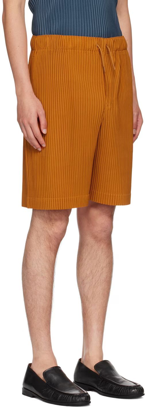 Issey Miyake o1h1sh11224 Colorful Pleats Bottoms in Flame Orange Size US 32 / EU 48 - 2 Thumbnail