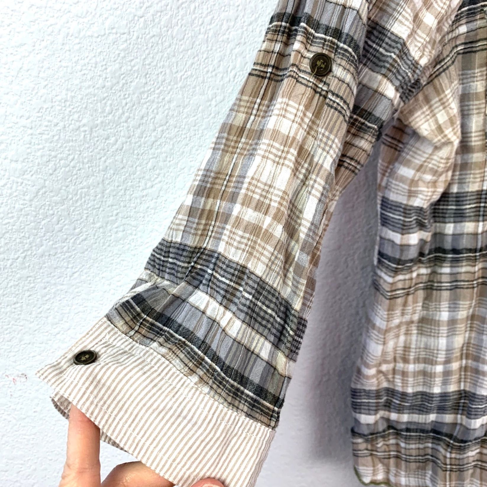 Vintage Y2K Daytrip Plaid Studded Button-Front Shirt Women's L Twilightcore Daytrip Shirt Size L / US 10 / IT 46 - 3 Thumbnail