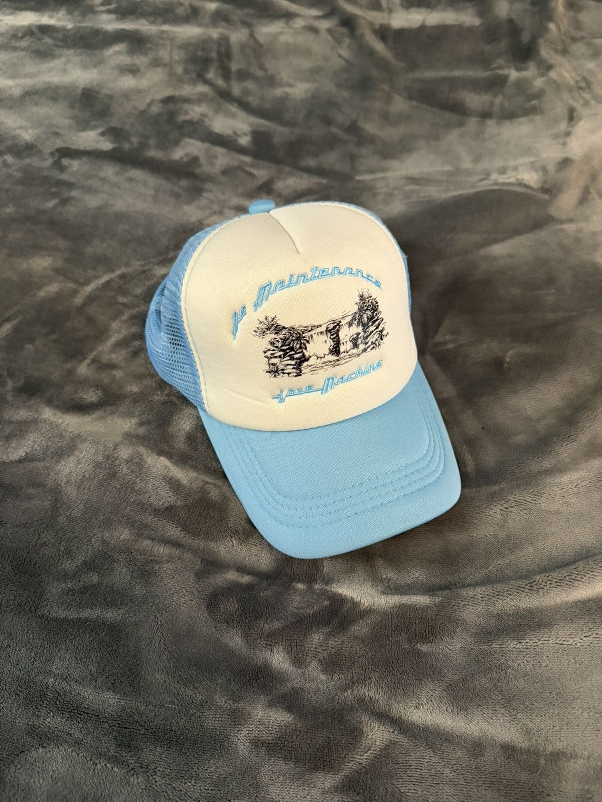 No Maintenance No Maintenance Love Machine Blue Trucker Hat Size ONE SIZE - 1 Thumbnail