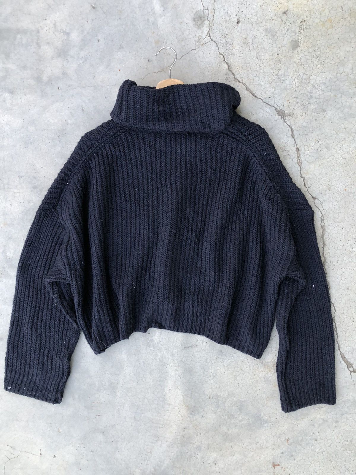Homespun Knitwear × Zara 🔴ZARA Turtle Neck Crop Top Baggie Knitted Sweate Size XXL / US 16-18 / IT 52-54 - 9 Thumbnail