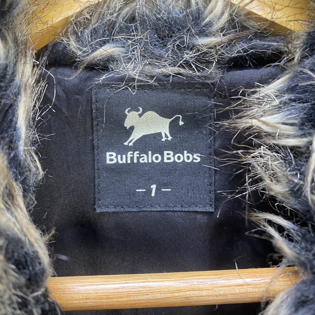 BUFFALO BOBS 🔥Rare Buffalo Bob High Collar Fur Belted Jacket Size M / US 6-8 / IT 42-44 - 6 Thumbnail