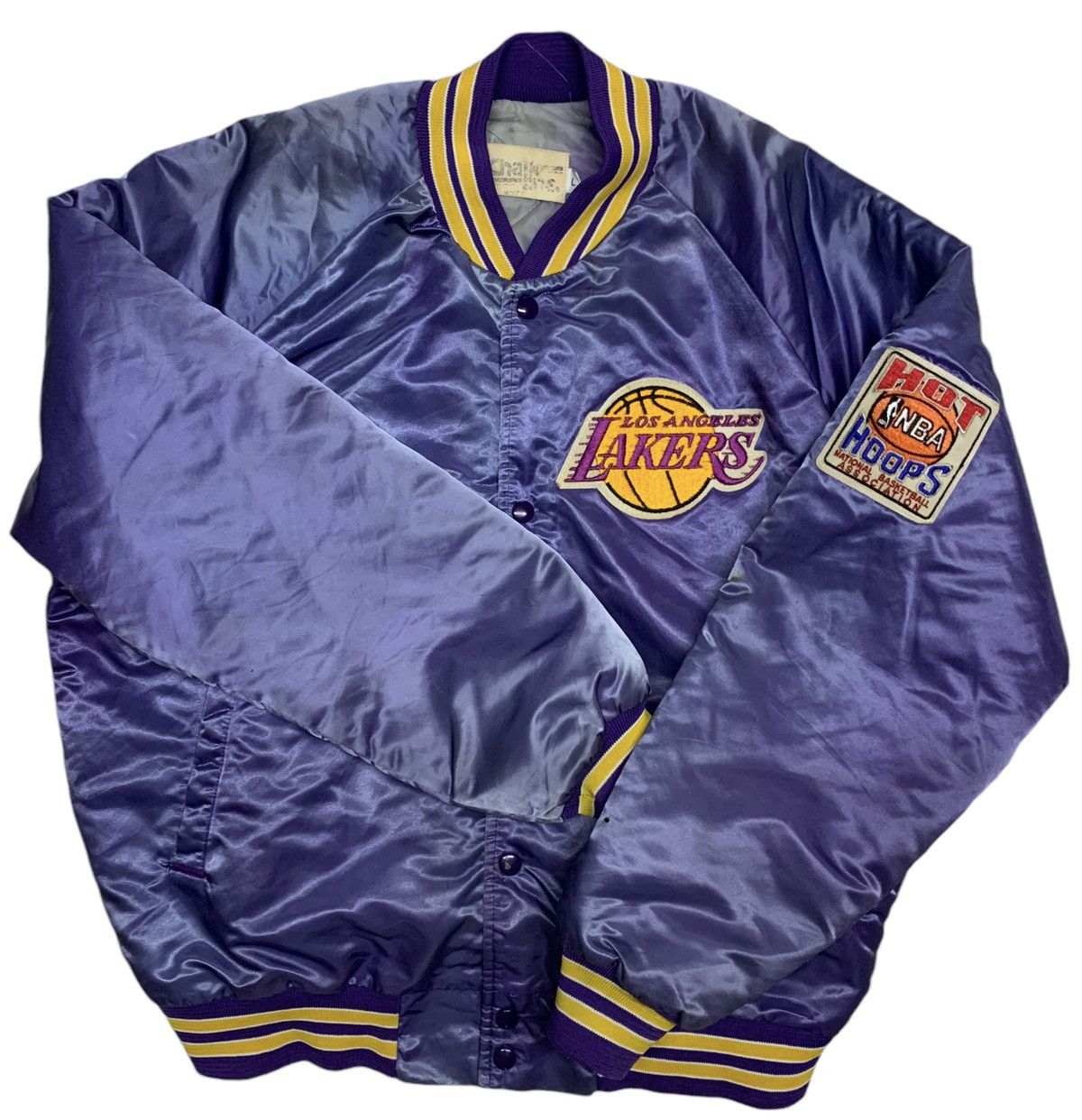 NBA Vintage Los Angeles lakers satin pocket chalk line Size US XL / EU 56 / 4 - 1 Thumbnail