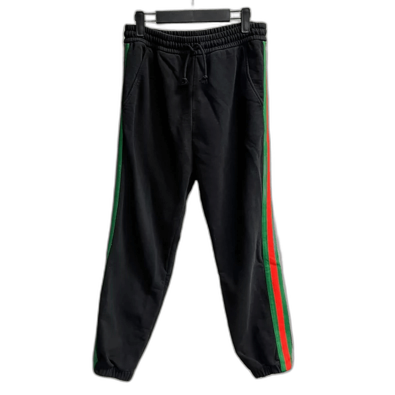 Gucci Gucci Black Knit Athletic Pants with Logo Size US 26 / EU 42 - 1 Thumbnail